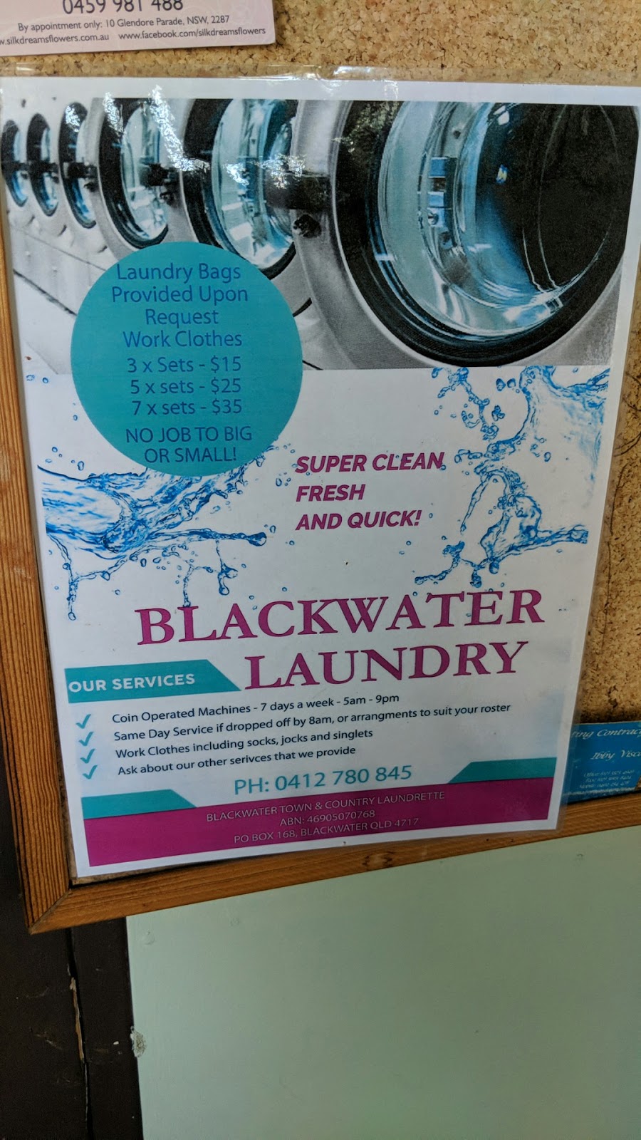 Blackwater laundry | 2/3 Wilga St, Blackwater QLD 4717, Australia | Phone: 0412 780 845