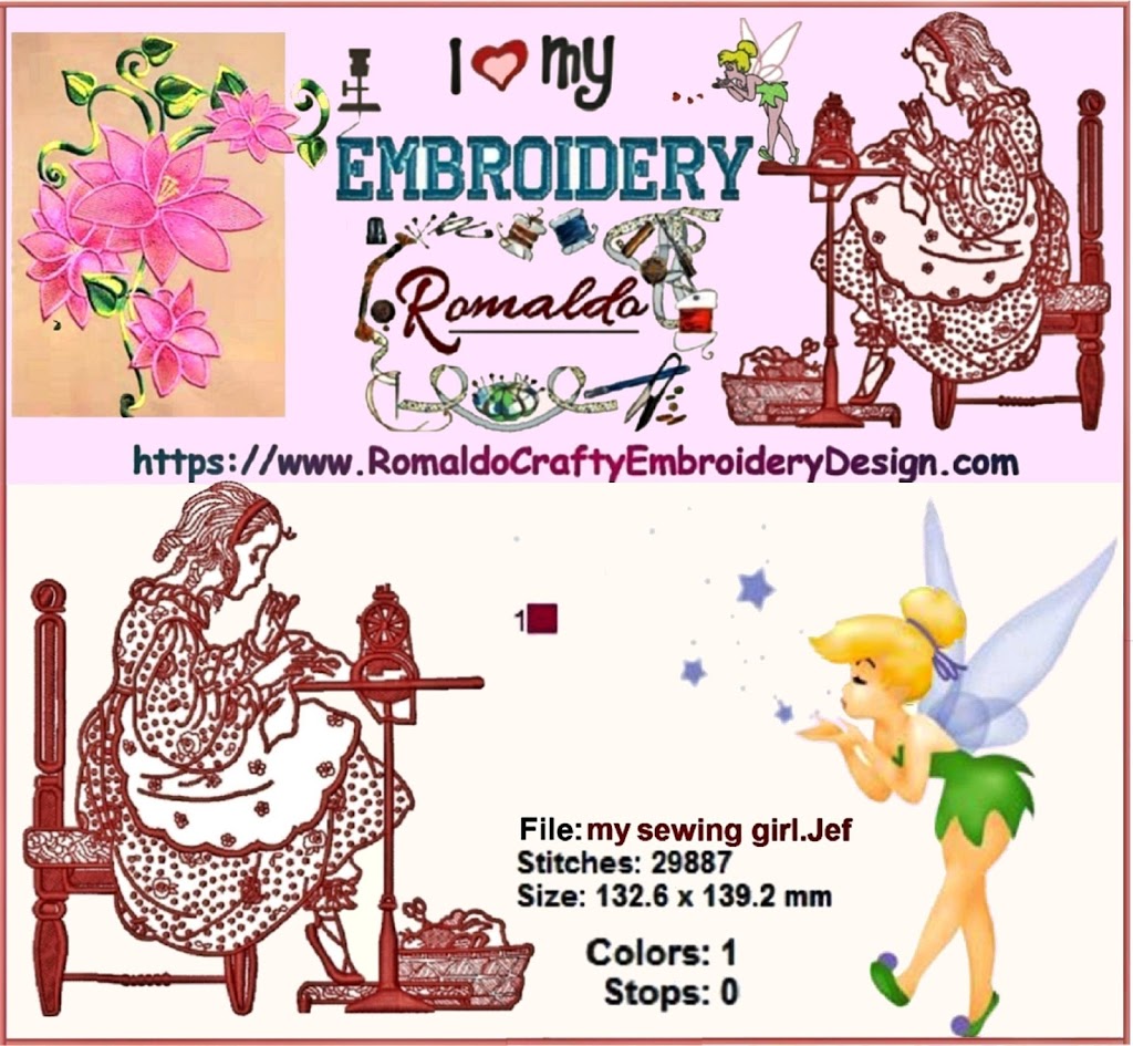 Romaldo Crafty Embroidery Design | 11 Valley Rd, Smiths Lake NSW 2428, Australia | Phone: 0466 946 633