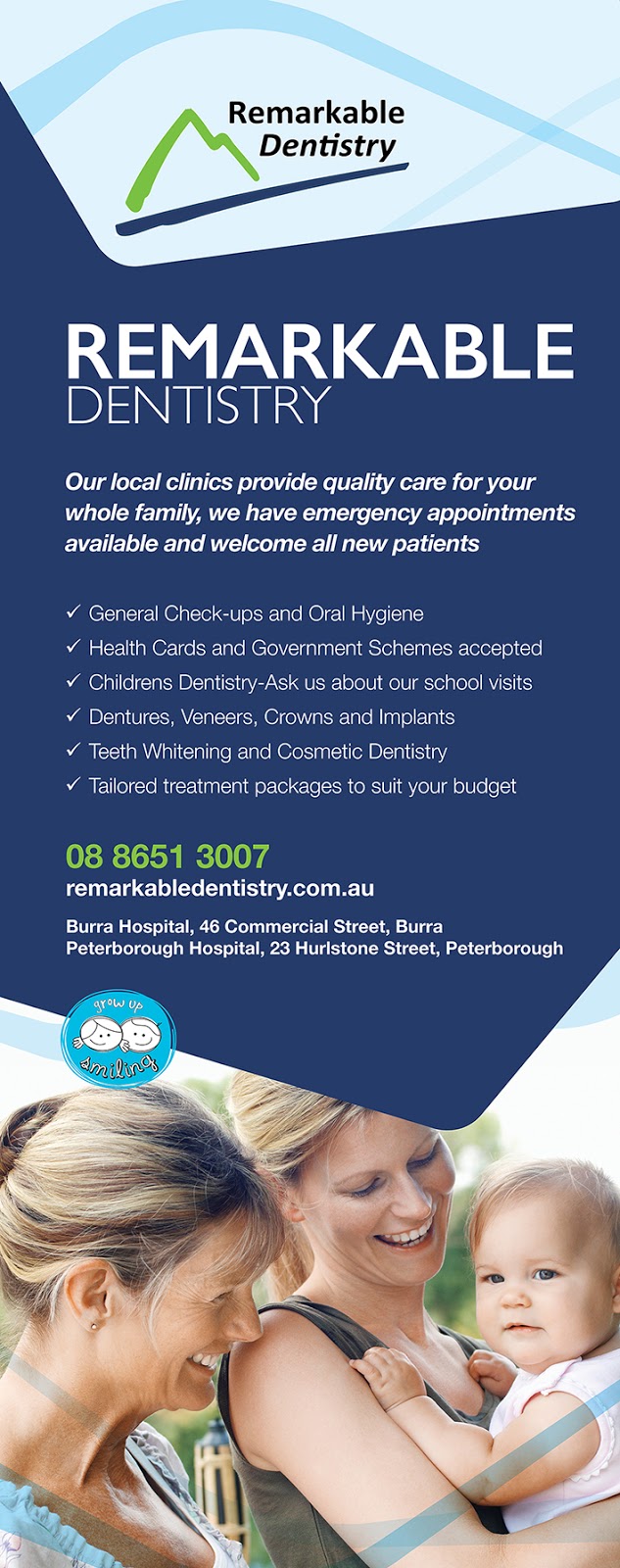 Remarkable Dentistry - Peterborough | dentist | Peterborough Hospital, 23 Hurlstone St, Peterborough SA 5422, Australia | 0886513007 OR +61 8 8651 3007