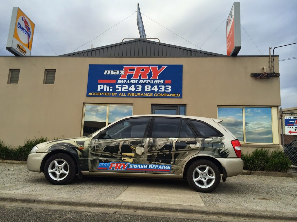Max Fry Smash Repairs PTY LTD | car rental | 19 Crows rd Belmont Geelong Vic, 19 Crows Rd, Belmont VIC 3216, Australia | 0352438433 OR +61 3 5243 8433