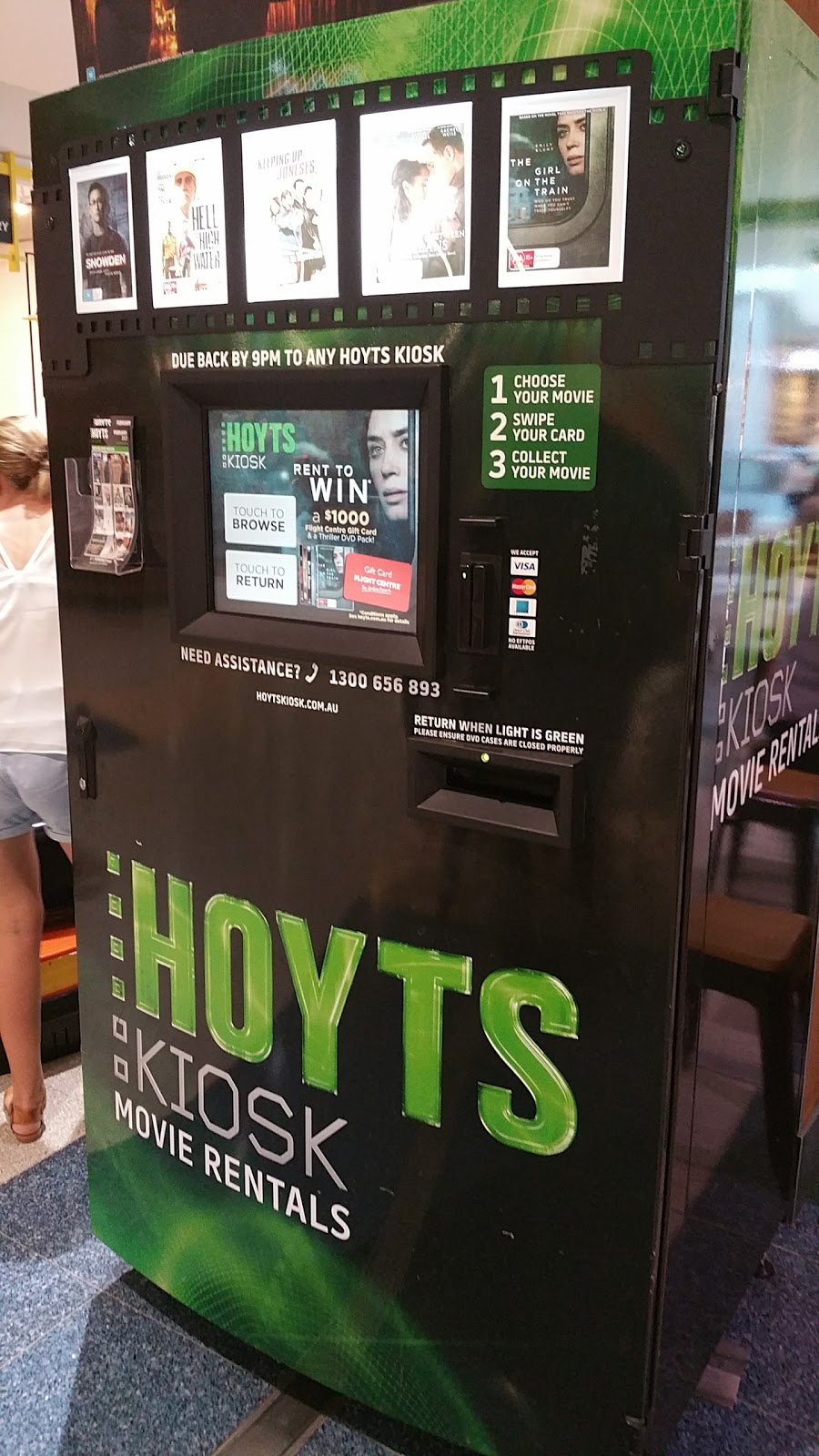 Hoyts Kiosk Eastgardens | 152 Bunnerong Rd, Eastgardens NSW 2036, Australia | Phone: 1300 656 893