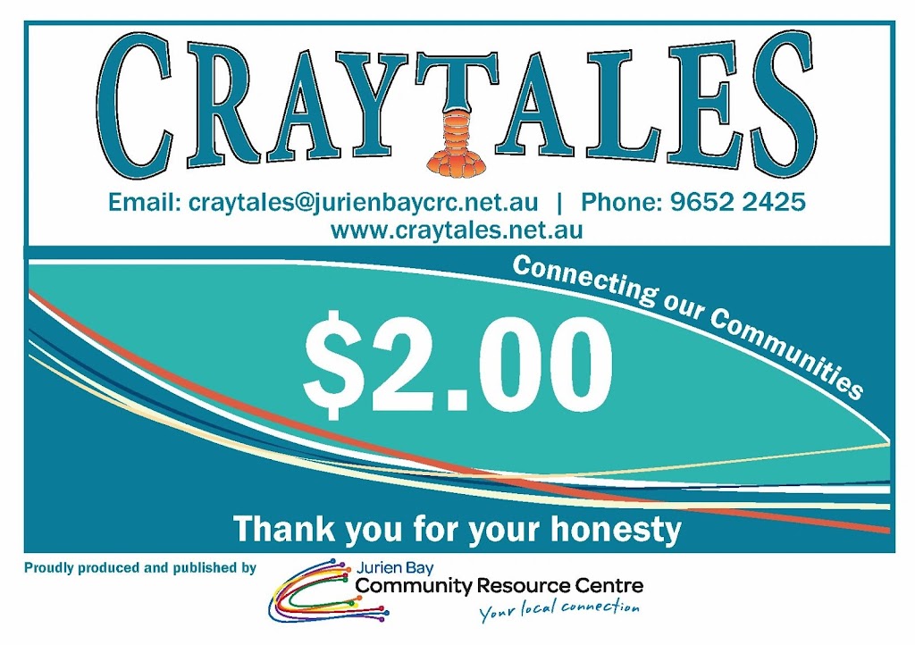 Craytales newspaper | 67 Bashford St, Jurien Bay WA 6516, Australia | Phone: (08) 9652 2425