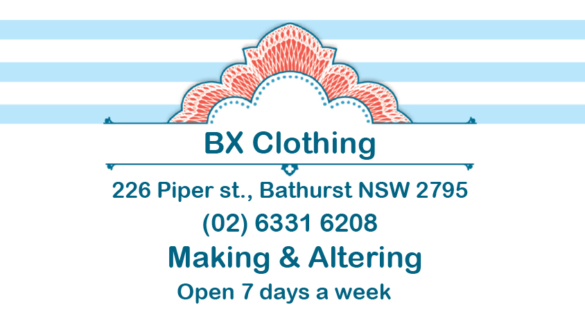 BX Clothing Alterations | clothing store | 226 Piper St, Bathurst NSW 2795, Australia | 0263316208 OR +61 2 6331 6208
