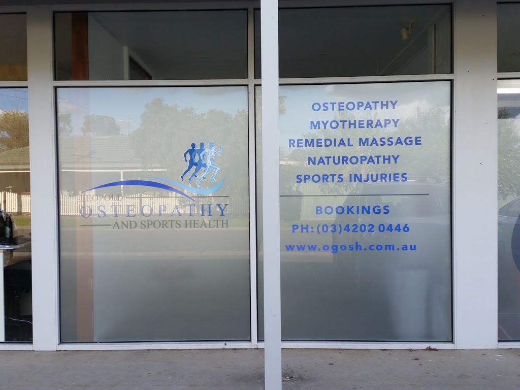 Leopold Osteopathy and Sports Health | shop 2/49 Ash Rd, Leopold VIC 3224, Australia | Phone: (03) 4202 0446