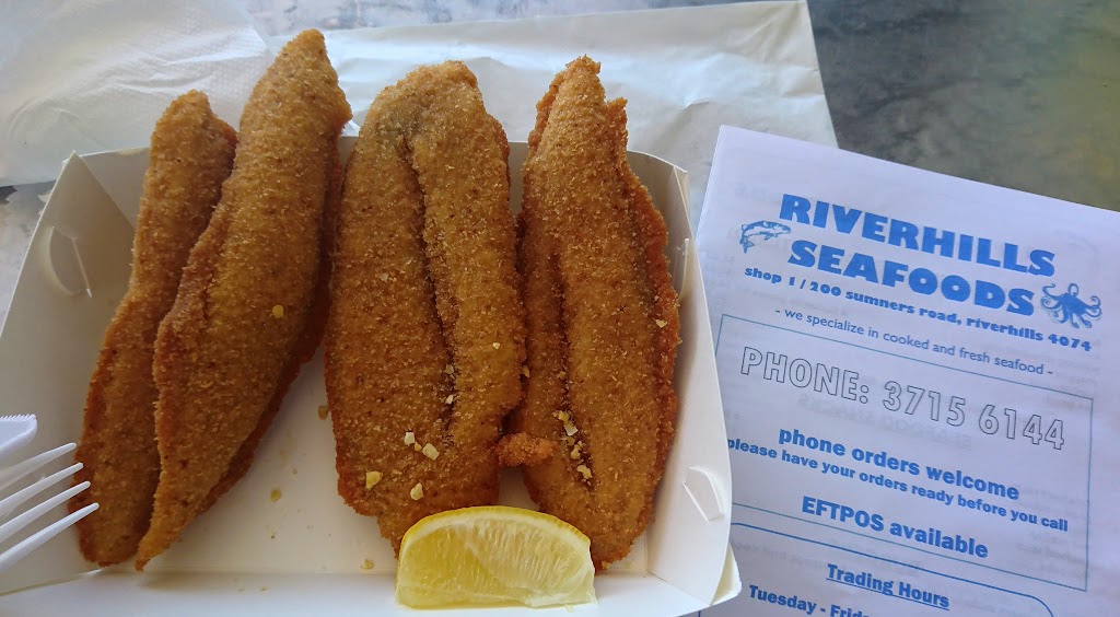Riverhills Seafood | restaurant | 1/200 Sumners Rd, Riverhills QLD 4074, Australia | 0737156144 OR +61 7 3715 6144