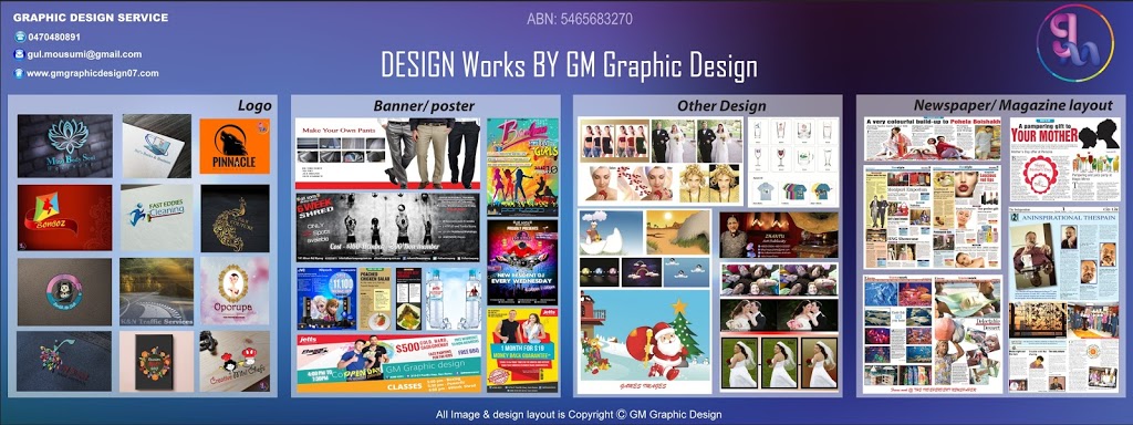 GM Graphic Design | 3/45 Chester Rd, Ingleburn NSW 2565, Australia | Phone: 0470 480 891