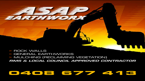 asap earthworx | general contractor | Oak Rd, Matcham NSW 2250, Australia | 0408677413 OR +61 408 677 413