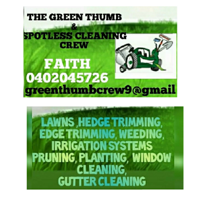 The Green Thumb & Spotless Cleaning Crew | 992 South Rd, Angle Park SA 5010, Australia | Phone: 0402 045 726
