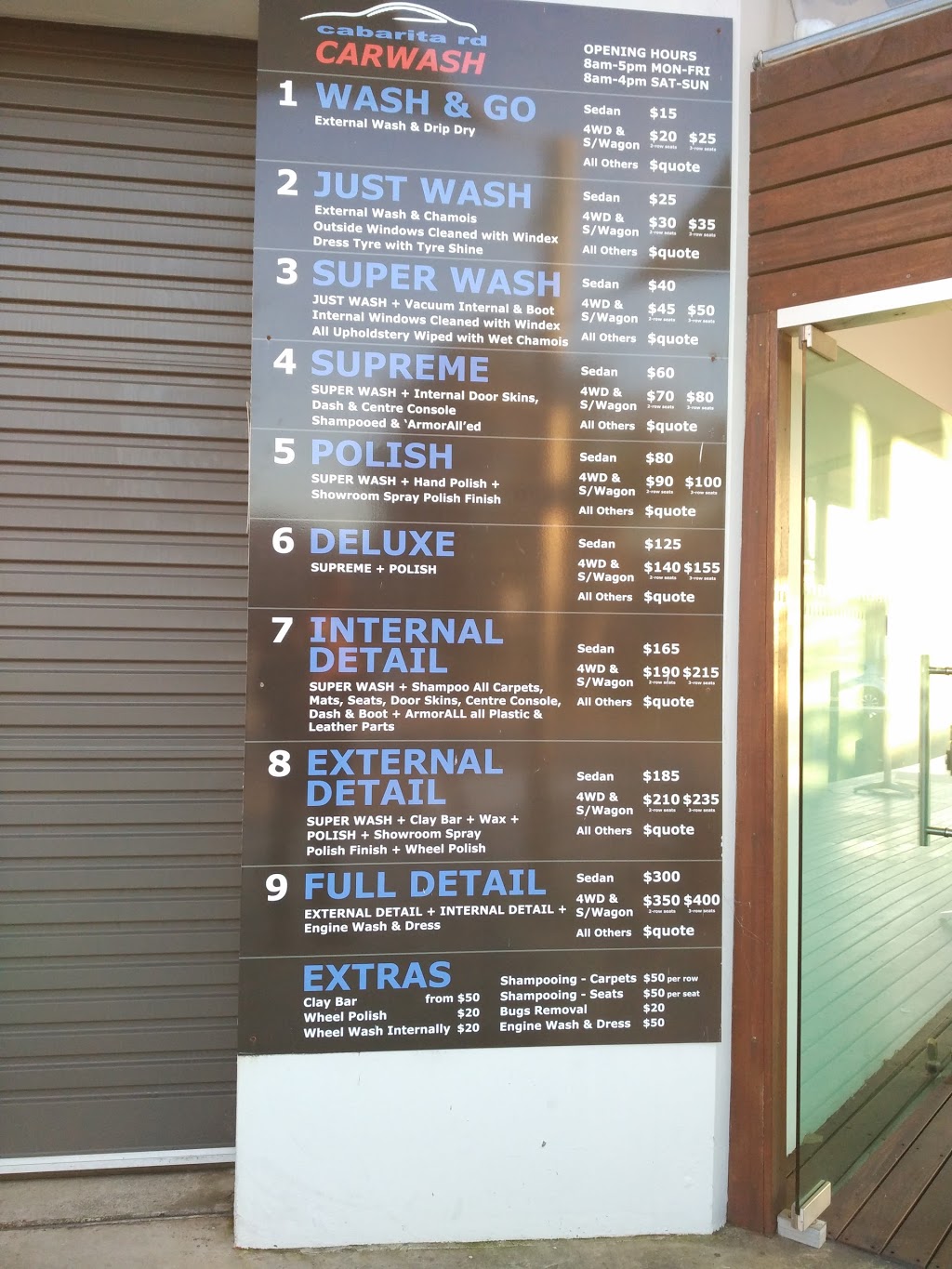 Cabarita Rd Carwash | car wash | 30 Cabarita Rd, Concord NSW 2137, Australia