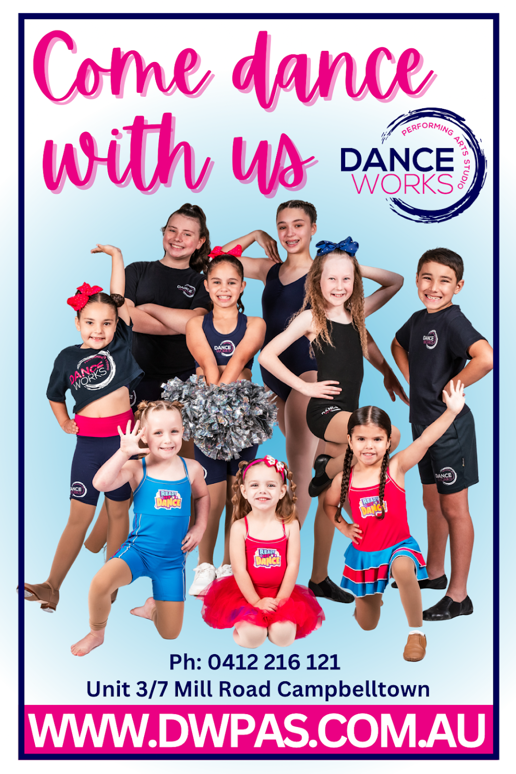 Danceworks Performing Arts Studio | 3/7 Mill Rd, Campbelltown NSW 2560, Australia | Phone: 0412 216 121