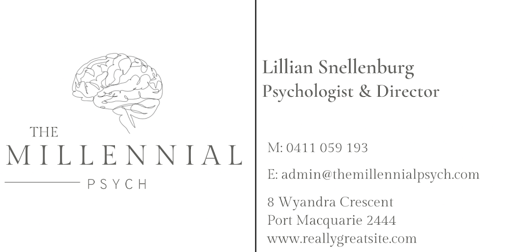 The Millennial Psych | health | 8 Wyandra Cres, Port Macquarie NSW 2444, Australia | 0411059193 OR +61 411 059 193