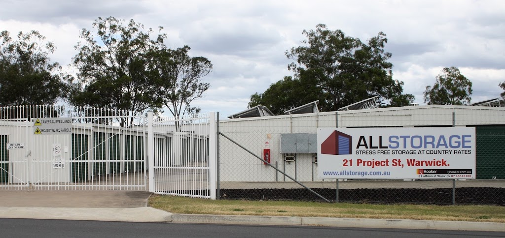 Allstorage Self Storage Warwick | 21/24 Project St, Warwick QLD 4370, Australia | Phone: (07) 4661 8100