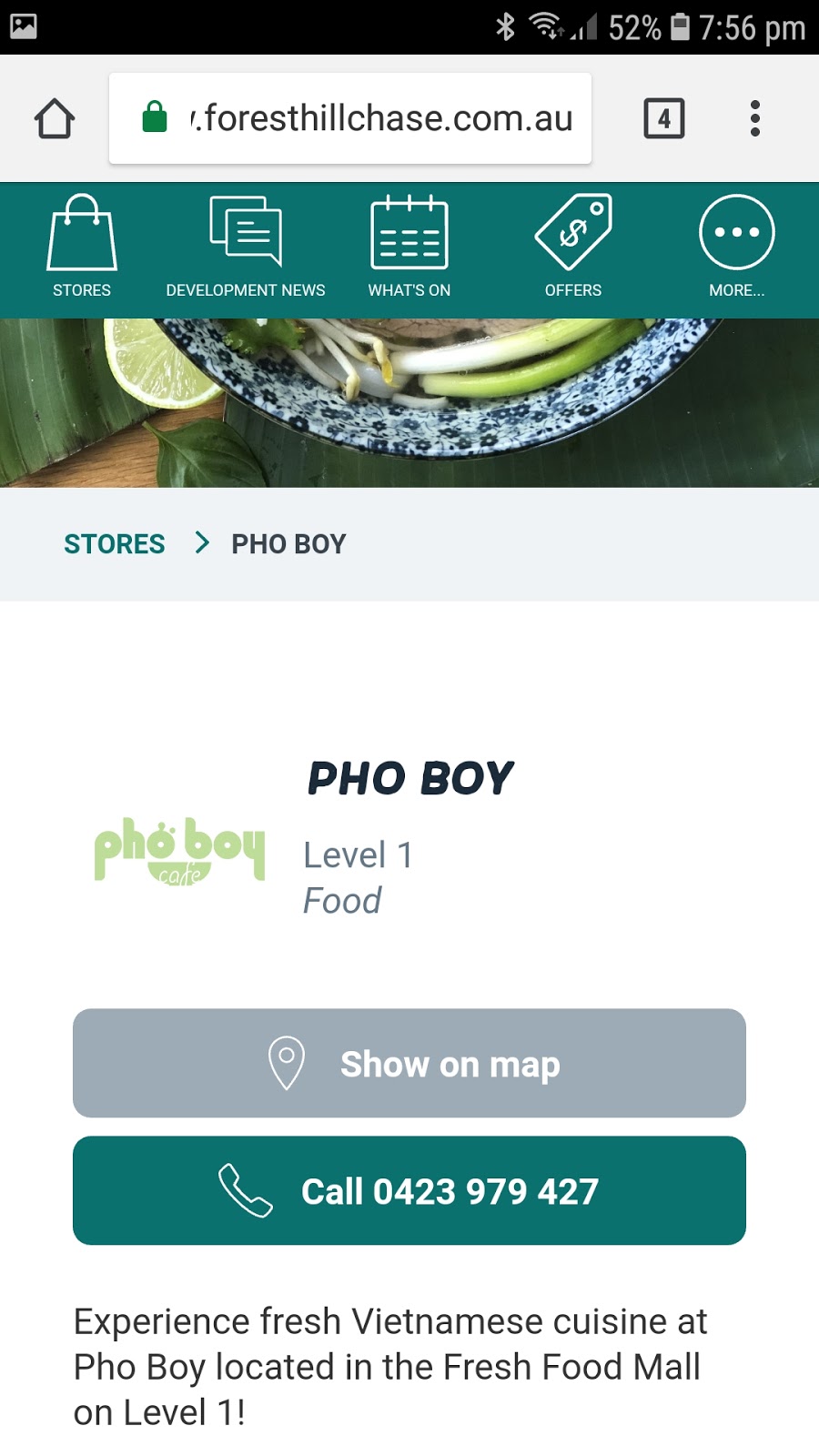 Pho Boy Vietnamese Cafe | cafe | Level 1, Forest Hill Chase Shopping Centre, 270 Canterbury Rd, Forest Hill VIC 3131, Australia | 0423979427 OR +61 423 979 427