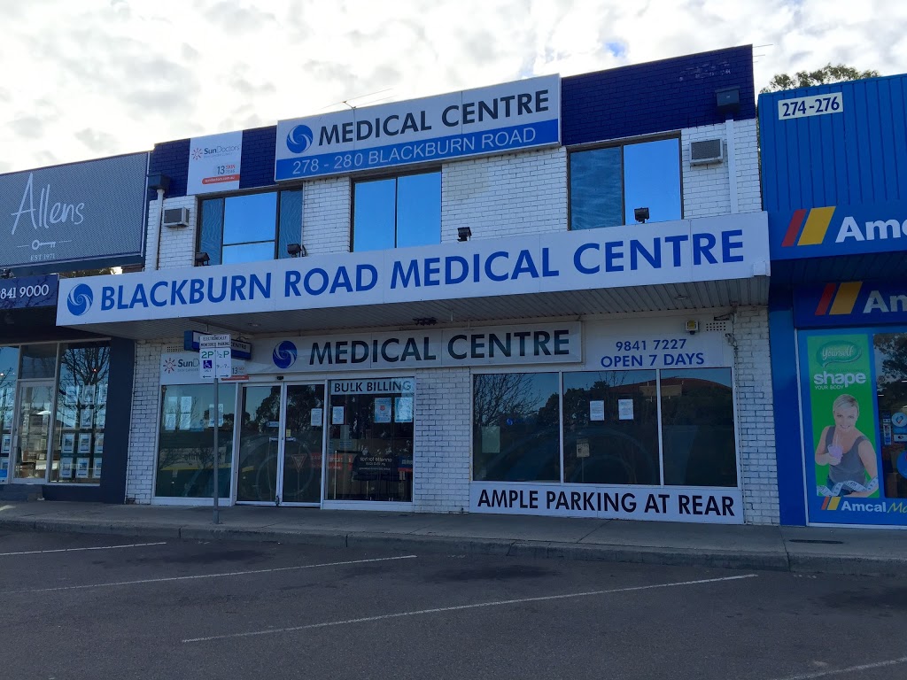 Blackburn Road Medical Centre | hospital | 278/280 Blackburn Rd, Doncaster East VIC 3109, Australia | 0388415500 OR +61 3 8841 5500