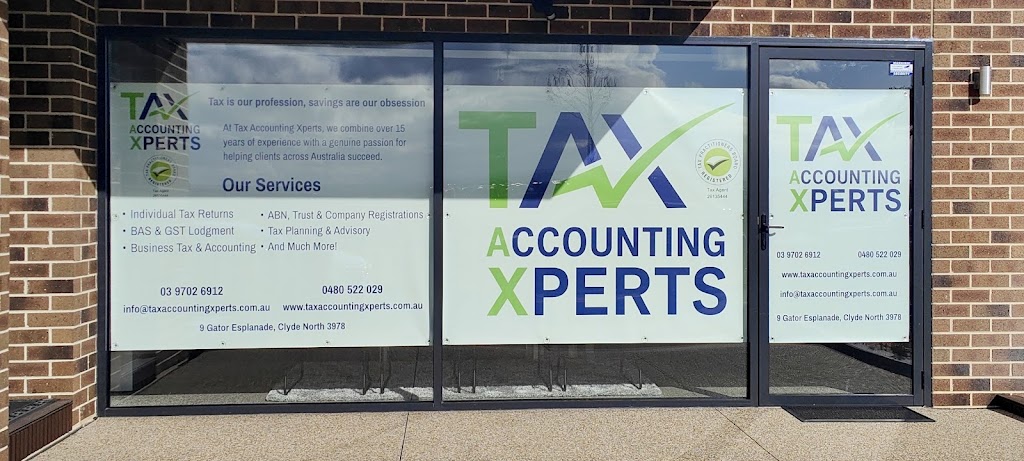 Tax Accounting Xperts | 9 Gator Esp, Clyde North VIC 3978, Australia | Phone: 0480 522 029