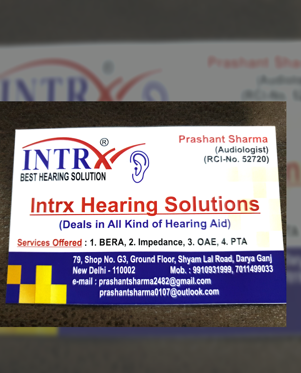 Intrx hearing solutions | Plot no 79, shop no G3, ground floor, Shyam lal road daryaganj, new Delhi 110002, Woodburn NSW 2538, Australia