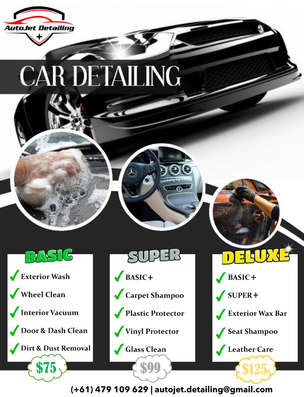 AutoJet Detailing | car wash | 38 Alfred St, Templestowe Lower VIC 3107, Australia | 0479109629 OR +61 479 109 629