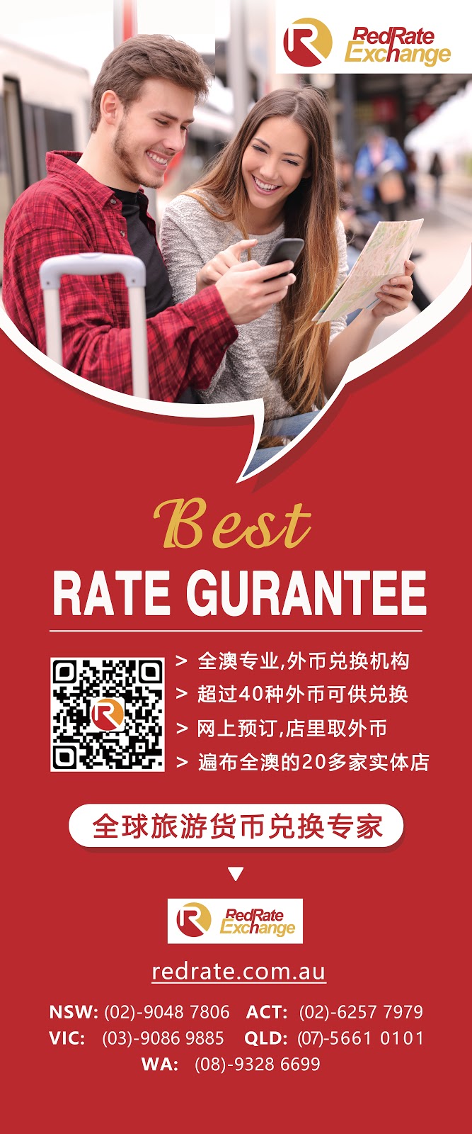 Red Rate Currency Exchange | finance | Shop 1/36-42 Levey St, Wolli Creek NSW 2205, Australia | 0424807473 OR +61 424 807 473