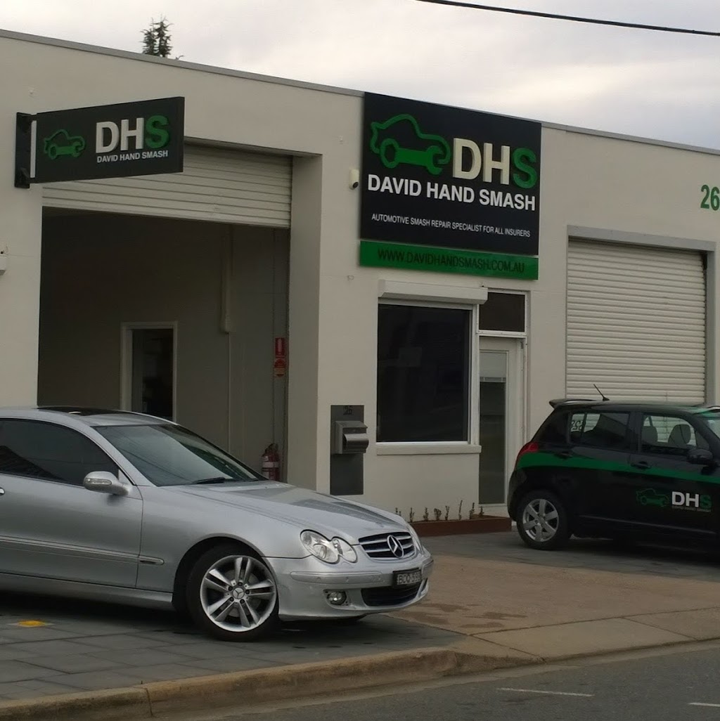 David Hand Smash Repairs | 26 Lyell St, Fyshwick ACT 2609, Australia | Phone: (02) 6280 5569