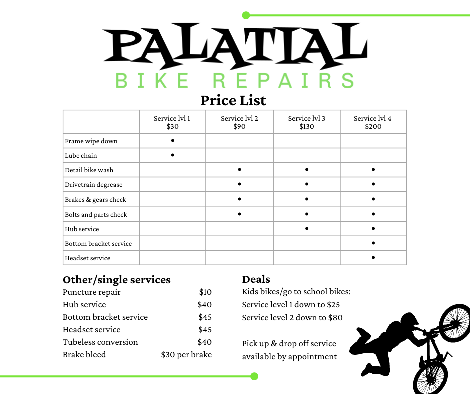 Palatial Bike Repairs | 52 Palatial Cres, Narangba QLD 4504, Australia | Phone: 0434 120 575