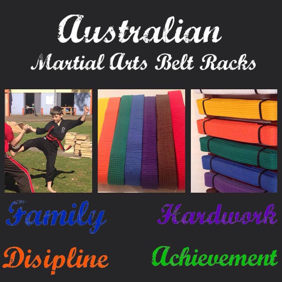 Australian Martial Arts Belt Racks | 6 Stephenson Pl, Currans Hill NSW 2567, Australia | Phone: 0409 311 293
