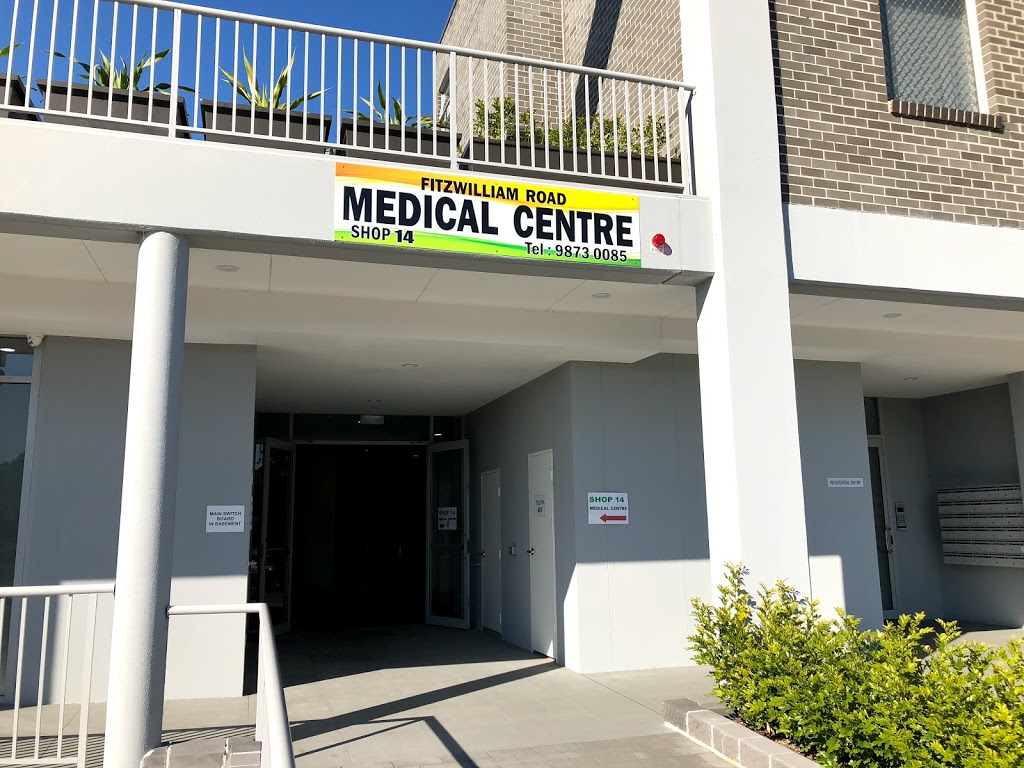 Fitzwilliam Road Medical Center | hospital | Shop 14/62 Fitzwilliam Rd, Old Toongabbie NSW 2146, Australia | 0298730085 OR +61 2 9873 0085