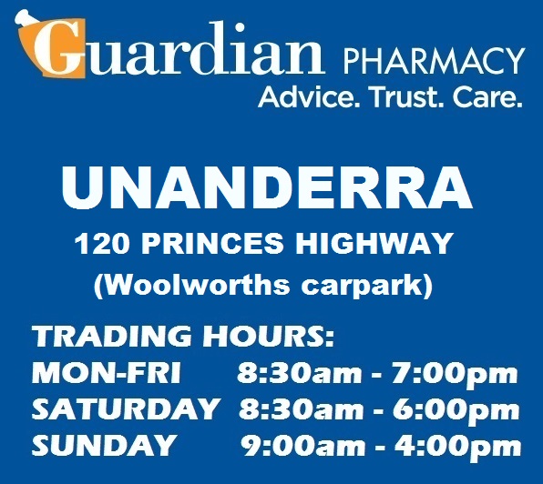 Guardian Pharmacy Unanderra | pharmacy | 120 Princes Hwy, Unanderra NSW 2526, Australia | 0242711020 OR +61 2 4271 1020