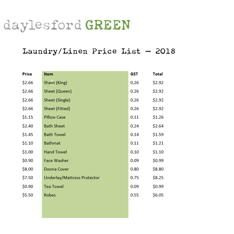 Daylesford GREEN | laundry | 10/37-39 East St, Daylesford VIC 3460, Australia | 0438558296 OR +61 438 558 296
