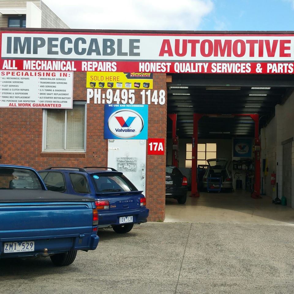 IMPECCABLE AUTOMOTIVE | car repair | 17A Showers St, Preston VIC 3072, Australia | 0394951148 OR +61 3 9495 1148