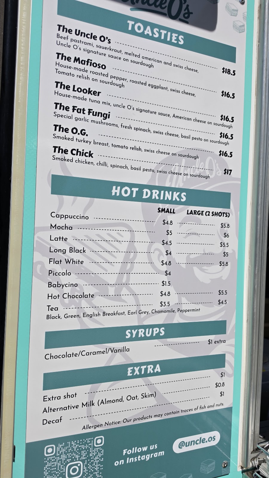 Uncle Os Toasties | 395 Devonshire Rd, Kemps Creek NSW 2178, Australia | Phone: 0494 559 660