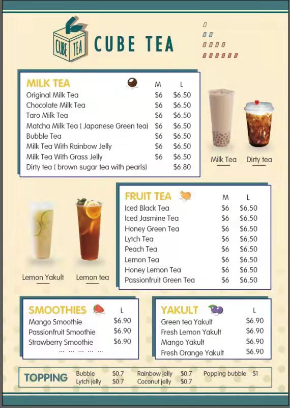 Cube Tea Bribie Island | cafe | Shop 25/25 Sunderland Dr, Banksia Beach QLD 4507, Australia | 0734088909 OR +61 7 3408 8909