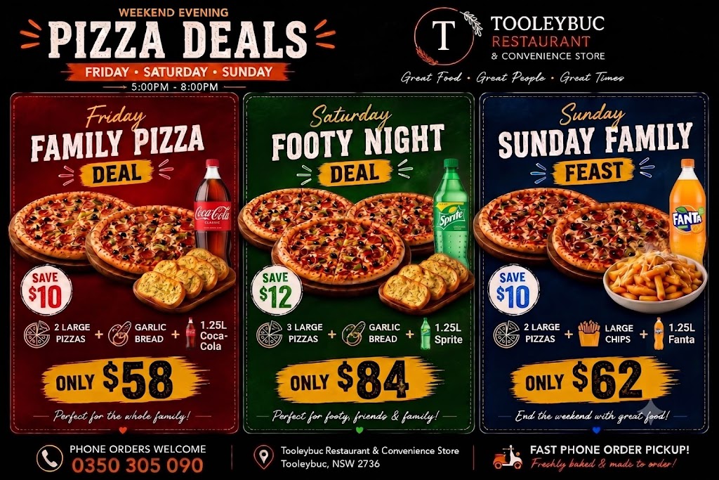 Tooleybuc Restaurant & Convenience Store | Shop 1/53 Murray St, Tooleybuc NSW 2736, Australia | Phone: (03) 5030 5090