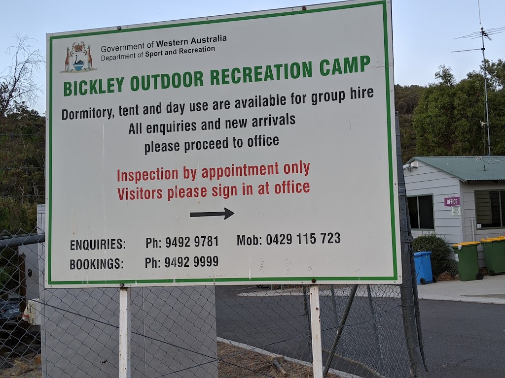 Bickley Outdoor Recreation Camp |  | Hardinge Rd, Orange Grove WA 6109, Australia | 0894929999 OR +61 8 9492 9999