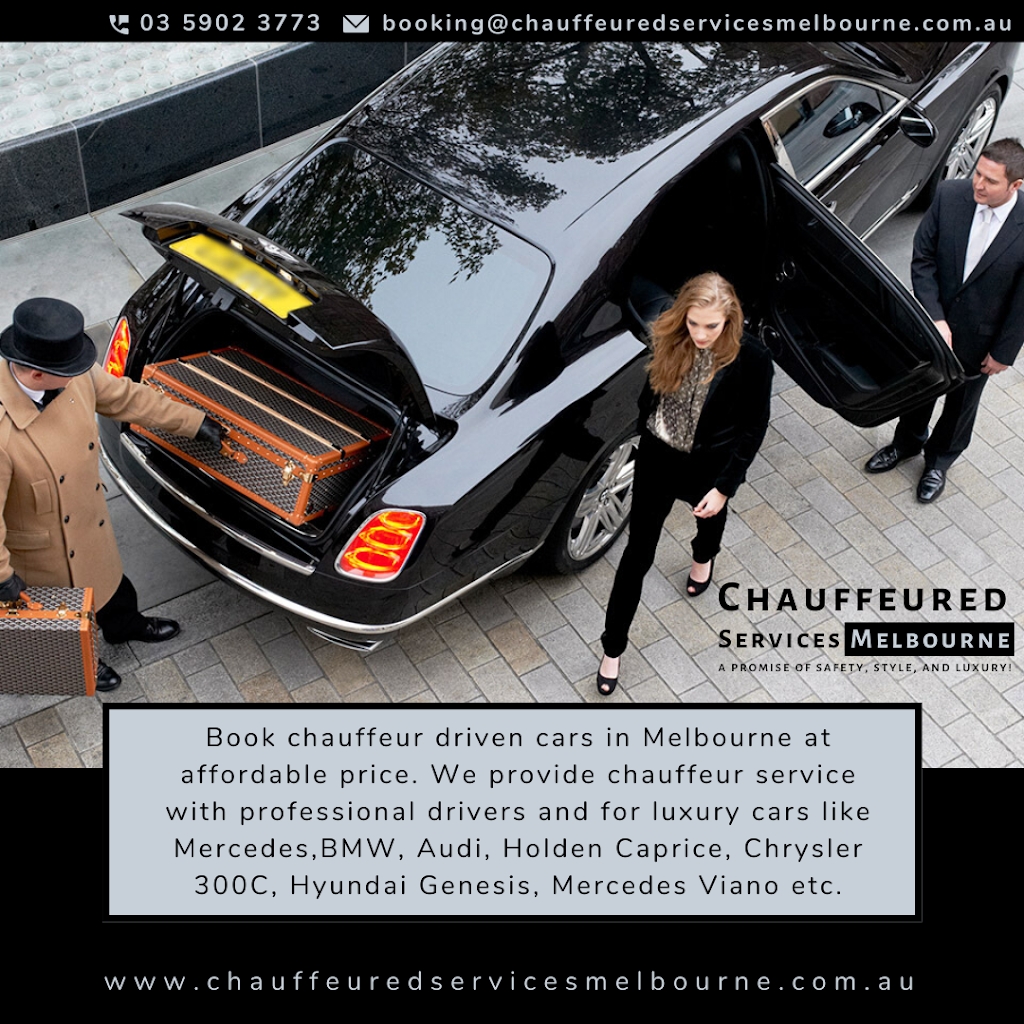 Chauffeured Services Melbourne | 4 Platt Cl, Pakenham VIC 3810, Australia | Phone: 0432 075 518