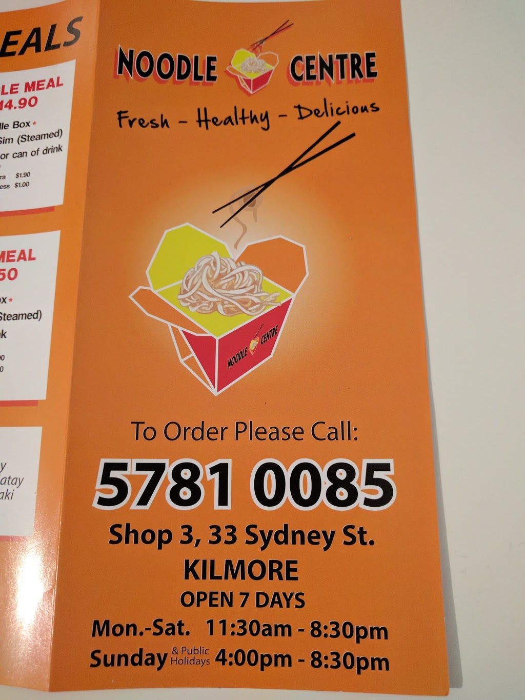 Noodle Centre | restaurant | 33 Sydney St, Kilmore VIC 3764, Australia | 0357810085 OR +61 3 5781 0085