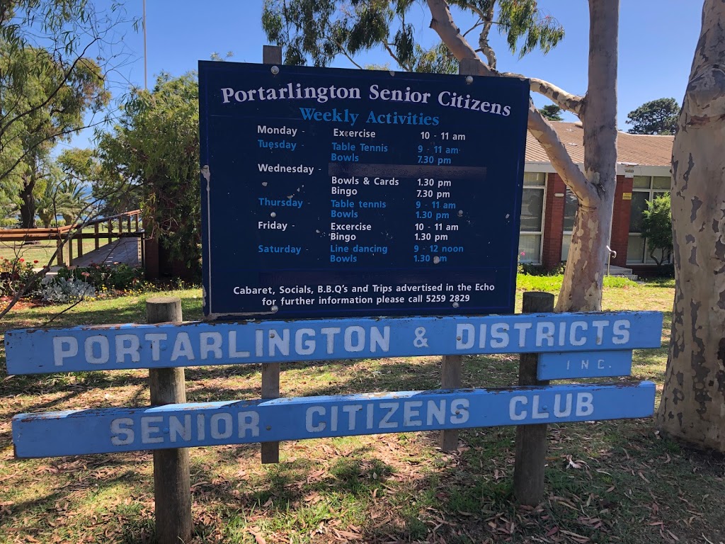 Portarlington & Districts Senior Citizens Club |  | 65 Newcombe St, Portarlington VIC 3223, Australia | 0352592829 OR +61 3 5259 2829