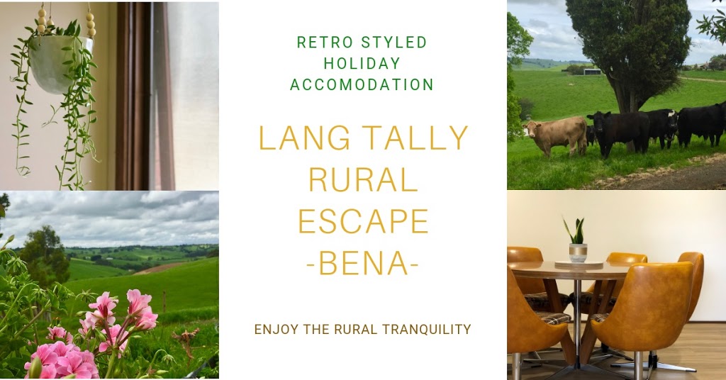 Lang Tally Rural Escape | lodging | 55 James Rd, Bena VIC 3946, Australia