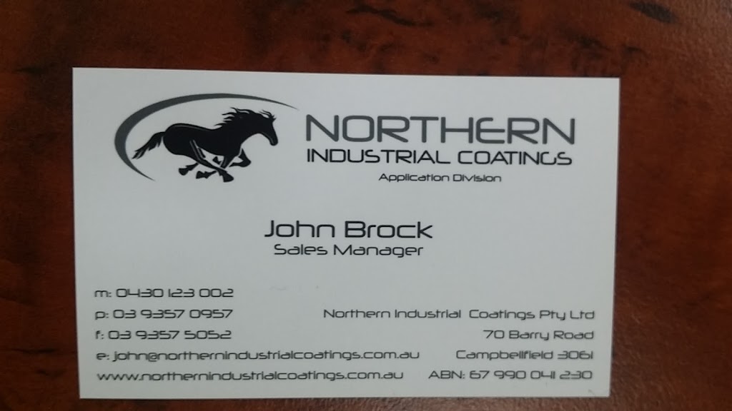 Northern Industrial Coatings | 70 Barry Rd, Campbellfield VIC 3061, Australia | Phone: (03) 9357 0957