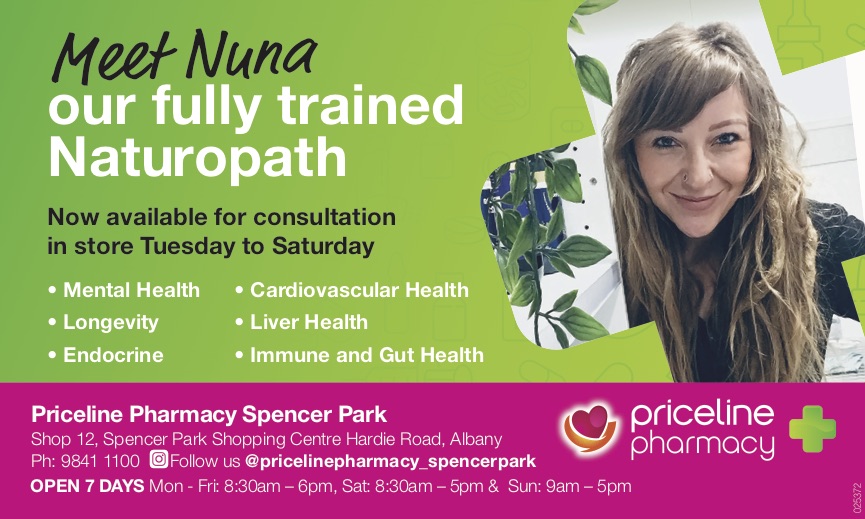 Nuna Naturopathy | health | Shop Shop 12 Spencer Park S/C, 3, 7 Hardie Rd, Albany WA 6330, Australia | 0898411100 OR +61 8 9841 1100