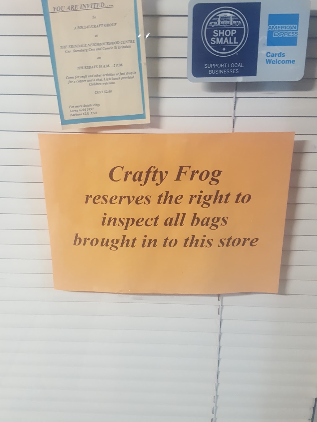 Crafty Frog | store | 107 Marconi Cres, Kambah ACT 2902, Australia | 0262966240 OR +61 2 6296 6240