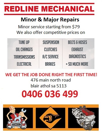 Redline mechanical | car repair | 476 Main N Rd, Blair Athol SA 5084, Australia | 0406036499 OR +61 406 036 499
