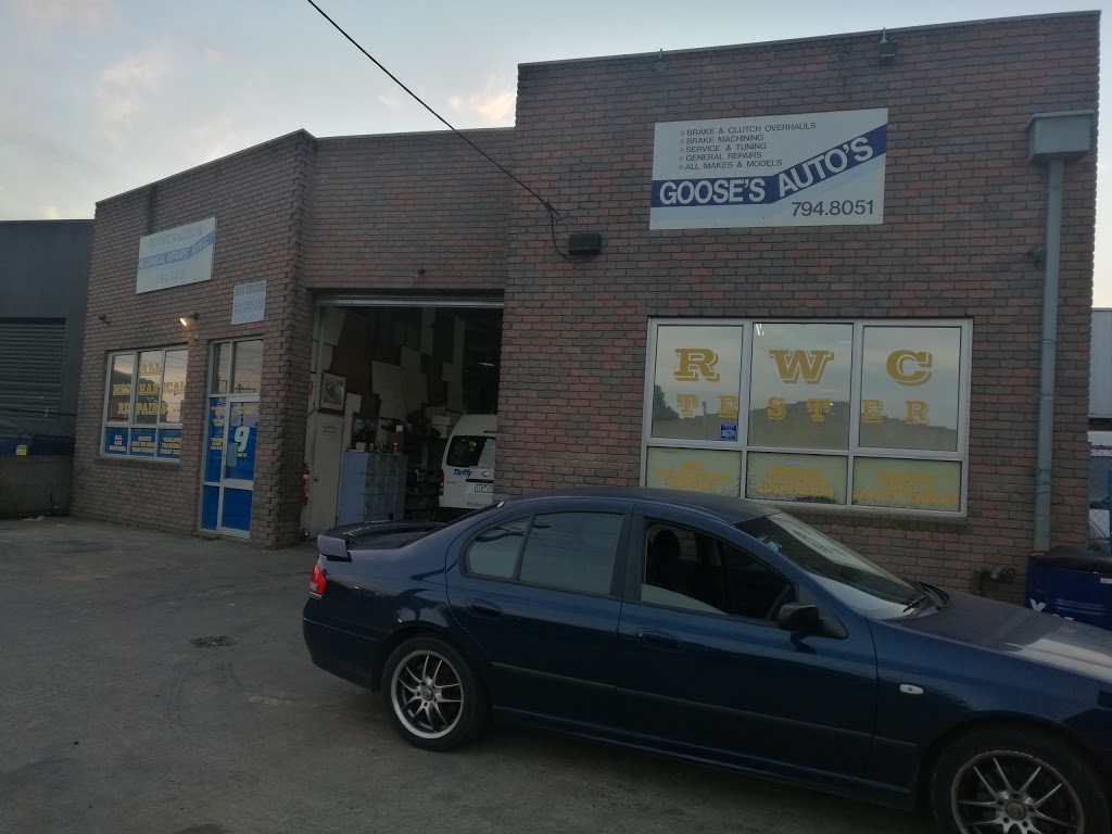 Gooses Auto Repairs | car repair | 9 Quinn St, Dandenong VIC 3175, Australia | 0397948051 OR +61 3 9794 8051