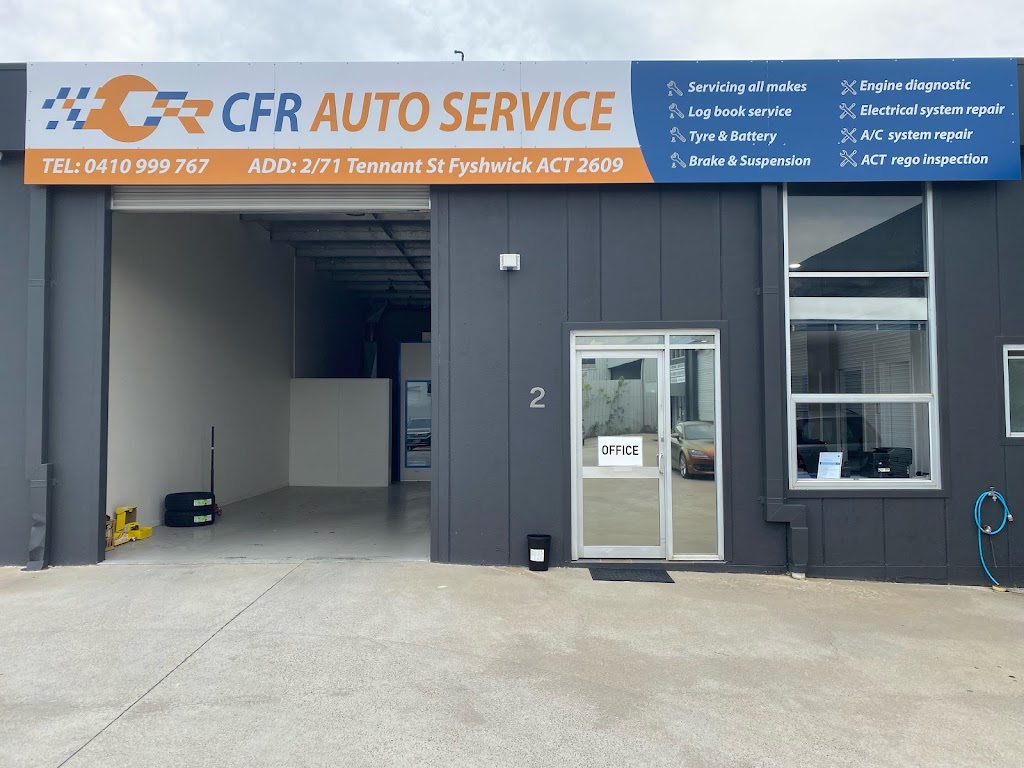 CFR Auto Service | Unit 2/71 Tennant St, Fyshwick ACT 2609, Australia | Phone: (02) 6101 2662