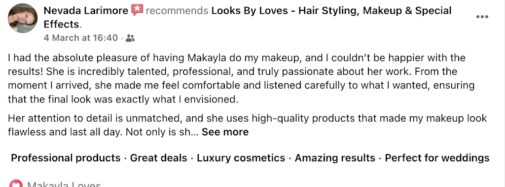 Looks By Loves | 15 Olivet St, Glenbrook NSW 2773, Australia | Phone: 0429 673 050
