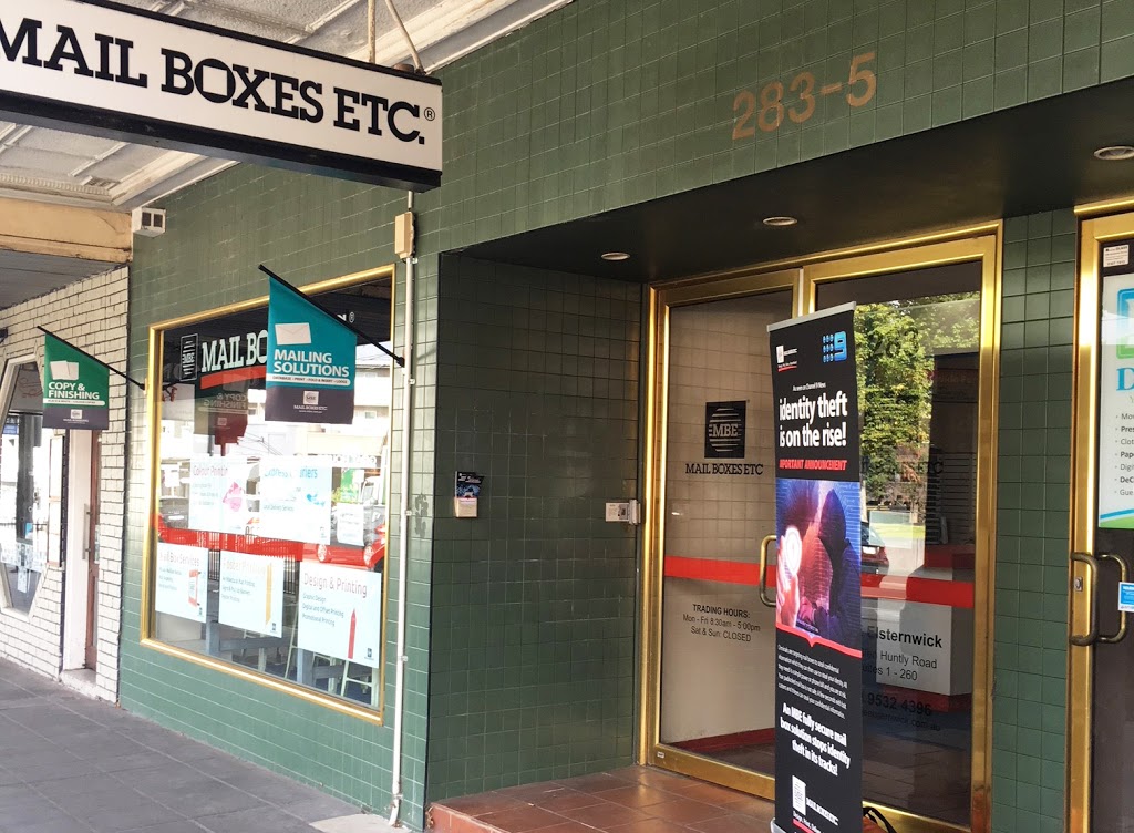 MBE Elsternwick | store | 283 Glen Huntly Rd, Elsternwick VIC 3185, Australia | 0395324396 OR +61 3 9532 4396