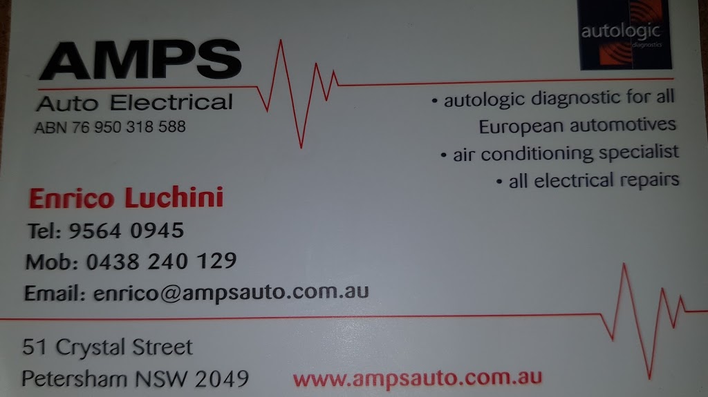 AMPS Auto | 51 Crystal St, Petersham NSW 2049, Australia | Phone: (02) 9564 0945
