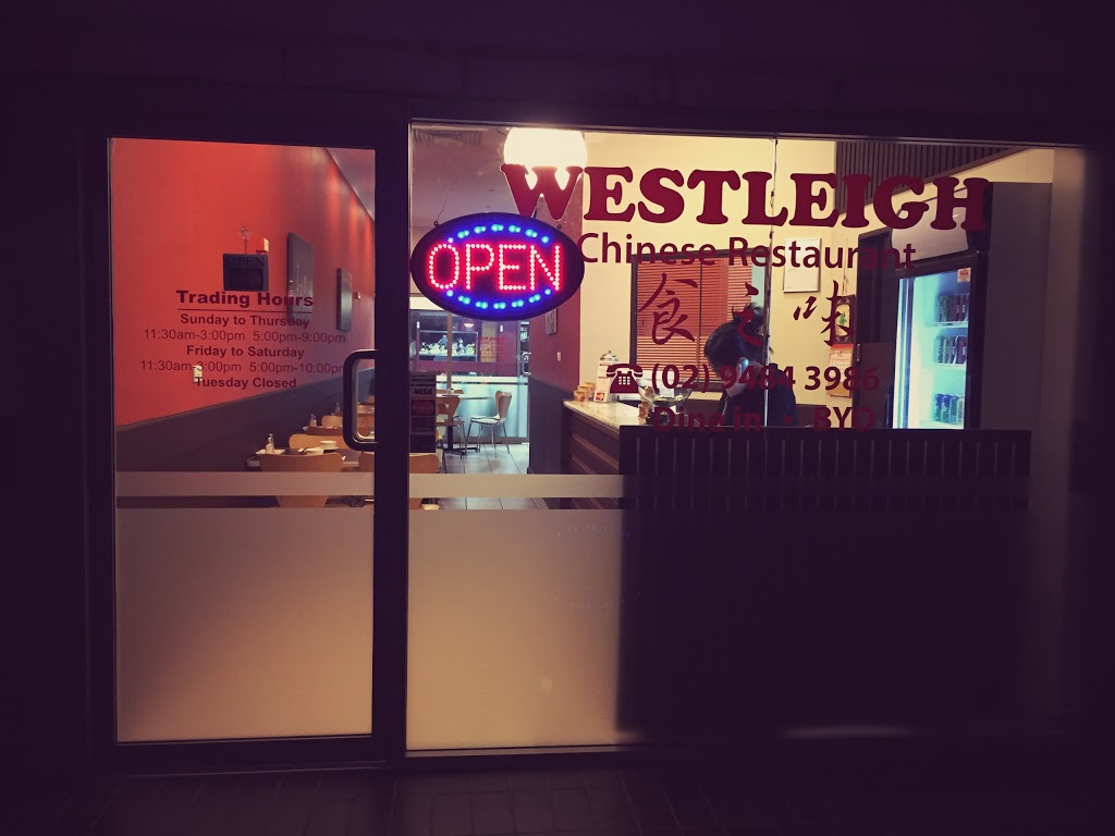 Westleigh Chinese Restaurant | meal takeaway | Westleigh Shopping Centre, 12/408 Eucalyptus Dr, Westleigh NSW 2120, Australia | 0294843986 OR +61 2 9484 3986