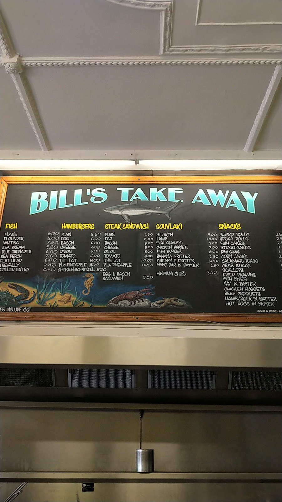 Bills Takeaway Fish & Chip Shop | meal takeaway | 541 Burke Rd, Camberwell VIC 3124, Australia | 0398227609 OR +61 3 9822 7609