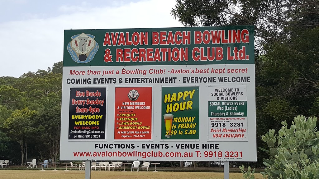 Avalon Bowlo | 4 Bowling Green Ln, Avalon Beach NSW 2107, Australia | Phone: (02) 9918 3231