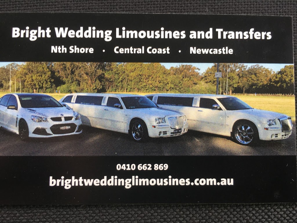 Bright wedding limousines | 21 Monarchy Way, Narara NSW 2250, Australia | Phone: 0410 662 869